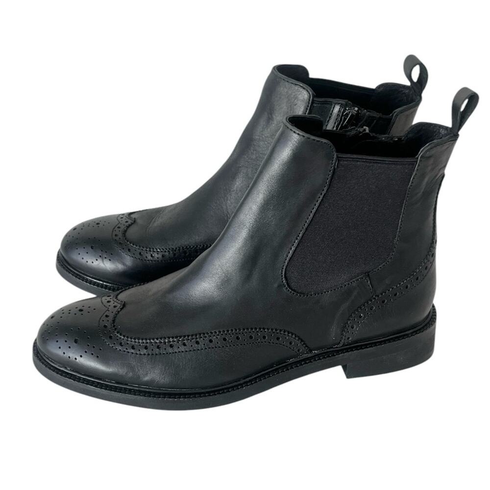 Jeffrey Campbell Edmone Leather Chelsea boots black 7.5 - Picture 5 of 13
